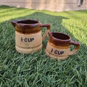 Decorative Ceramic Measuring Cups